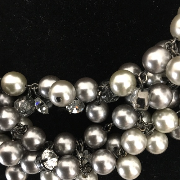 Isadora Pearl Bib Necklace - Picture 2 of 4